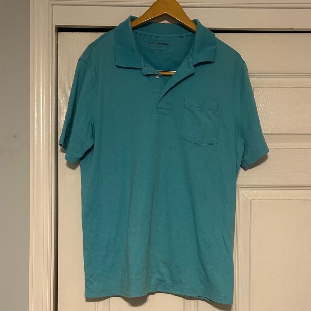 Croft & Barrow Teal Polo Shirt